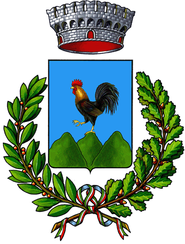Stemma con gallo e montagne