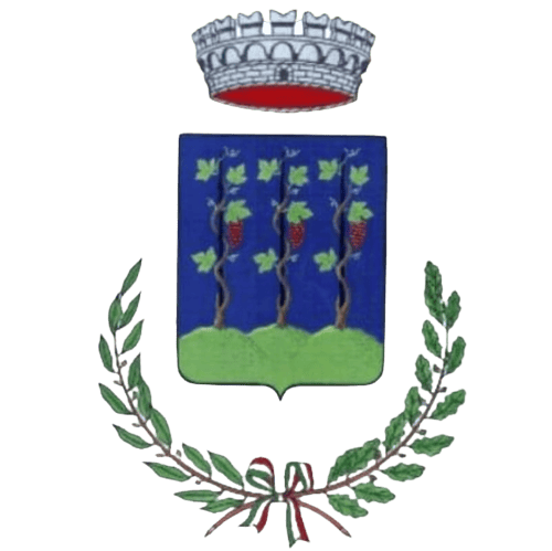 Stemma con uva e corona
